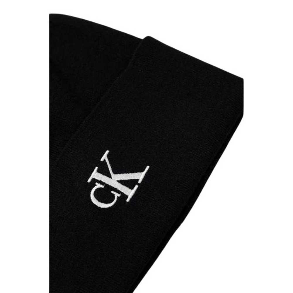 CALVIN KLEIN FINE RIB BEANIE ΣΚΟΥΦΟΣ ΑΝΔΡΙΚΟΣ BLACK
