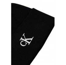 CALVIN KLEIN FINE RIB BEANIE ΣΚΟΥΦΟΣ ΑΝΔΡΙΚΟΣ BLACK