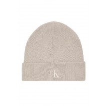 CALVIN KLEIN FINE RIB BEANIE ΣΚΟΥΦΟΣ ΑΝΔΡΙΚΟΣ TAUPE