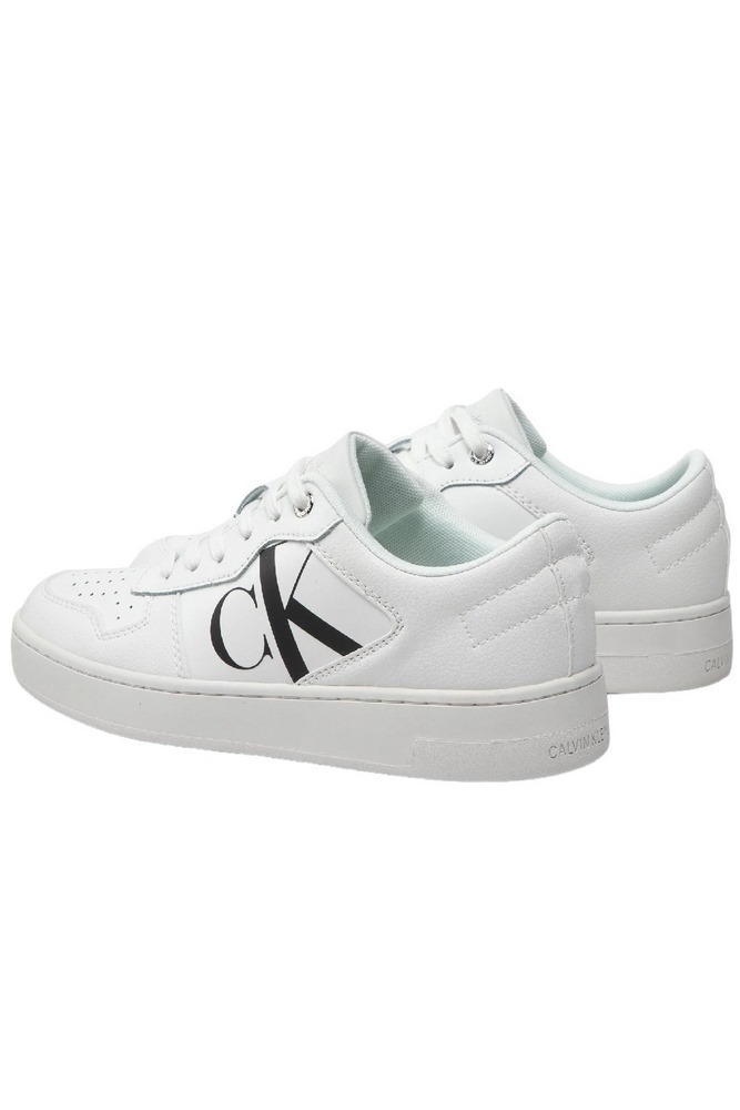 CALVIN KLEIN JEANS CUPSOLE LACEUP BASKET LOW LTH ΠΑΠΟΥΤΣΙ ΓΥΝΑΙΚΕΙΟ BLACK/WHITE