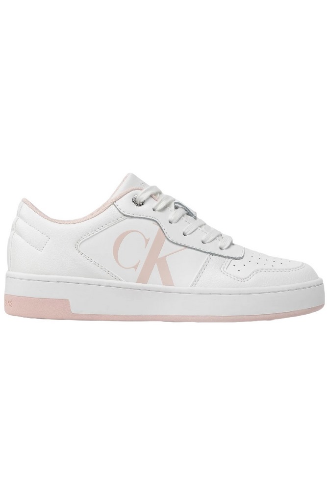 CALVIN KLEIN JEANS CUPSOLE LACEUP BASKET LOW LTH ΠΑΠΟΥΤΣΙ ΓΥΝΑΙΚΕΙΟ WHITE