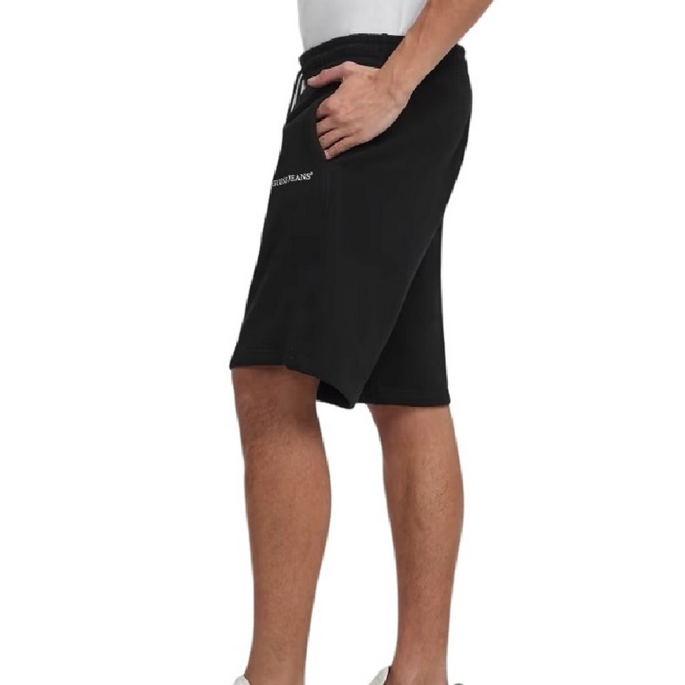 GUESS JEANS REG EMBRO SHORTS ΒΕΡΜΟΥΔΑ ΑΝΔΡΙΚΗ BLACK