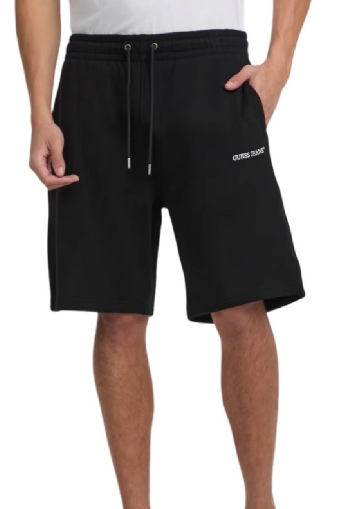 GUESS JEANS REG EMBRO SHORTS ΒΕΡΜΟΥΔΑ ΑΝΔΡΙΚΗ BLACK