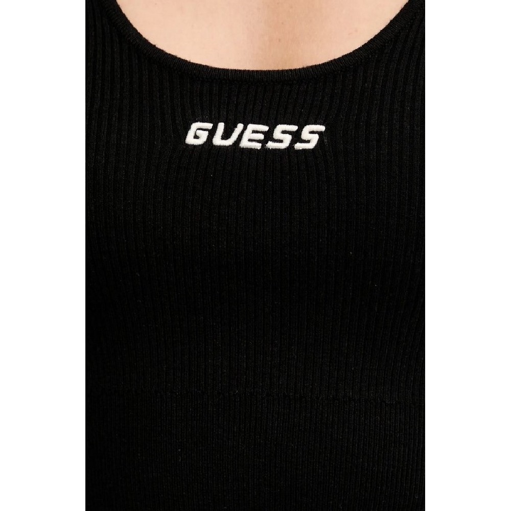 GUESS FLAMINIA RIBBED BRALETTE SWTR ΤΟΠ ΓΥΝΑΙΚΕΙΟ BLACK