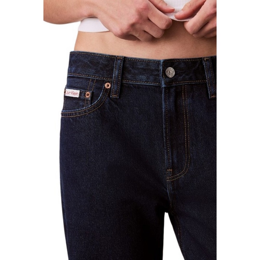 CALVIN KLEIN JEANS SIGNATURE 90s STRAIGHT TRUE INDI ΠΑΝΤΕΛΟΝΙ ΓΥΝΑΙΚΕΙΟ DARK INDIGO