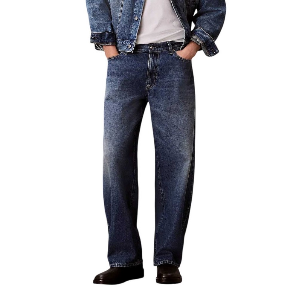 CALVIN KLEIN JEANS BARREL LUCKY STAR JEAN ΠΑΝΤΕΛΟΝΙ ΑΝΔΡΙΚΟ BLUΕ DENIM