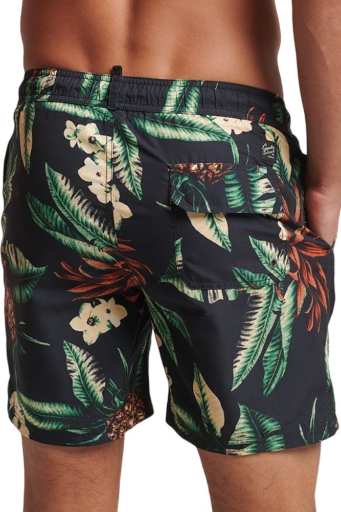 SUPERDRY D2 OVIN VINTAGE HAWAIIAN ΜΑΓΙΟ ΑΝΔΡΙΚΟ BLACK