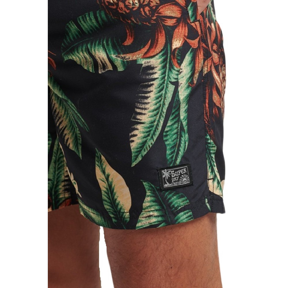 SUPERDRY D2 OVIN VINTAGE HAWAIIAN ΜΑΓΙΟ ΑΝΔΡΙΚΟ BLACK