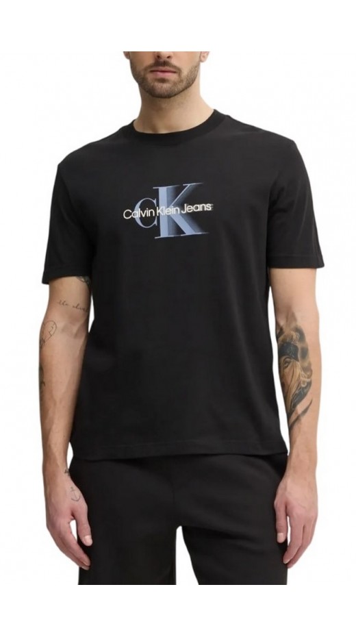 CALVIN KLEIN JEANS MONOLOGO SHIFT TEE T-SHIRT ΜΠΛΟΥΖΑ ΑΝΔΡΙΚΗ BLACK