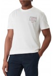 TOMMY JEANS REG SIGN SPRAY T-SHIRT ΜΠΛΟΥΖΑ ΑΝΔΡΙΚΗ WHITE