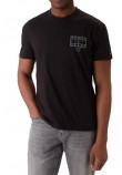 TOMMY JEANS REG SIGN SPRAY T-SHIRT ΜΠΛΟΥΖΑ ΑΝΔΡΙΚΗ BLACK