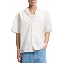 HUGO BOSS CASUAL SHIRT ELIGINO ΠΟΥΚΑΜΙΣΟ ΑΝΔΡΙΚΟ OFF WHITE