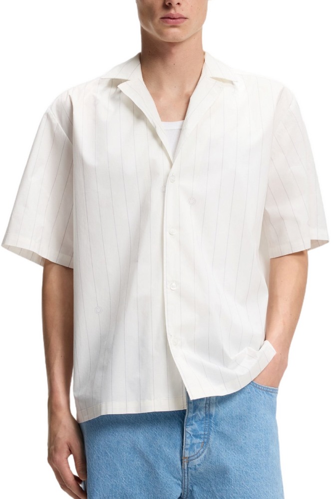 HUGO BOSS CASUAL SHIRT ELIGINO ΠΟΥΚΑΜΙΣΟ ΑΝΔΡΙΚΟ OFF WHITE
