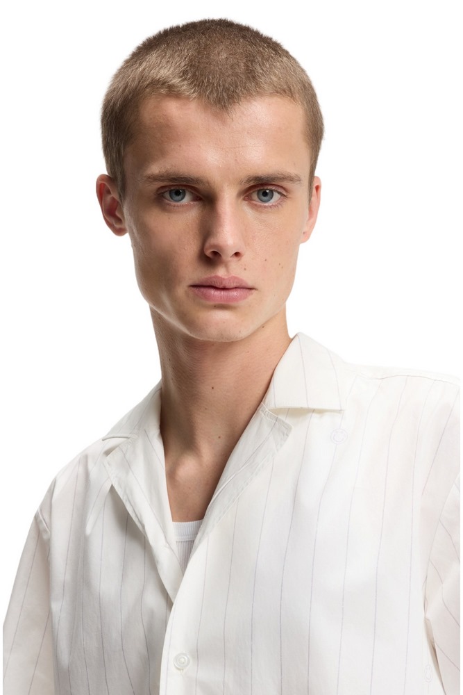 HUGO BOSS CASUAL SHIRT ELIGINO ΠΟΥΚΑΜΙΣΟ ΑΝΔΡΙΚΟ OFF WHITE