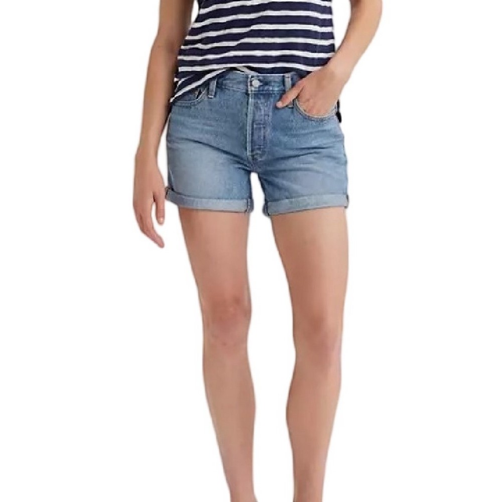 LEVI'S 501® ROLLED SHORT ΣΟΡΤΣ ΓΥΝΑΙΚΕΙΟ BLUΕ DENIM