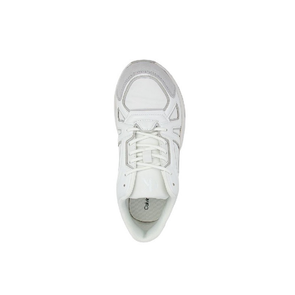 CALVIN KLEIN JEANS VIBRAM RUNNER LOW MIX NBS LUM ΠΑΠΟΥΤΣΙ ΑΝΔΡΙΚΟ WHITE