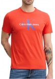 CALVIN KLEIN JEANS HERO MONOLOGO TEE T-SHIRT ΜΠΛΟΥΖΑ ΑΝΔΡΙΚΗ ORANGE