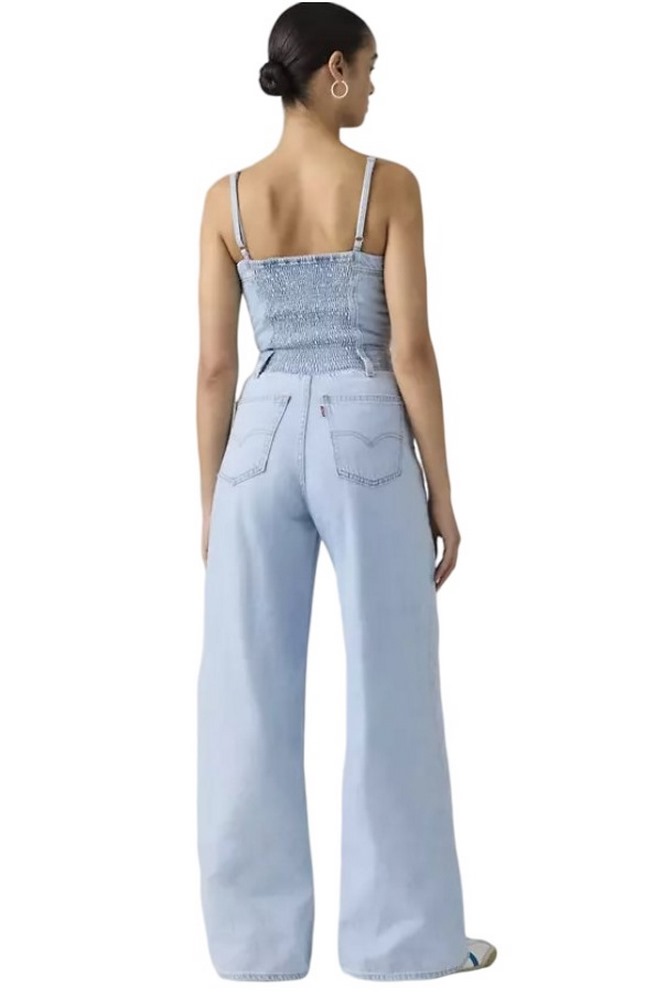 LEVIS® BUSTIER JUMPSUIT FLAT FINISH ΤΖΙΝ ΟΛΟΣΩΜΗ ΦΟΡΜΑ ΓΥΝΑΙΚΕΙΑ LIGHT INDIGO