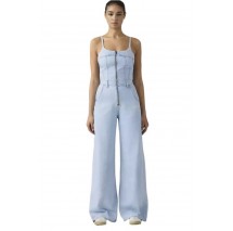 LEVIS® BUSTIER JUMPSUIT FLAT FINISH ΤΖΙΝ ΟΛΟΣΩΜΗ ΦΟΡΜΑ ΓΥΝΑΙΚΕΙΑ LIGHT INDIGO