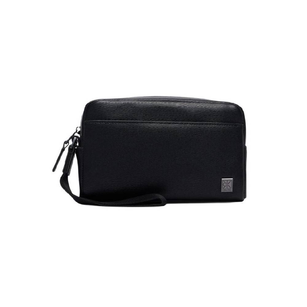 CALVIN KLEIN EMBLEM HW POUCH W/ HANDLE ΤΣΑΝΤΑ ΑΝΔΡΙΚΗ BLACK