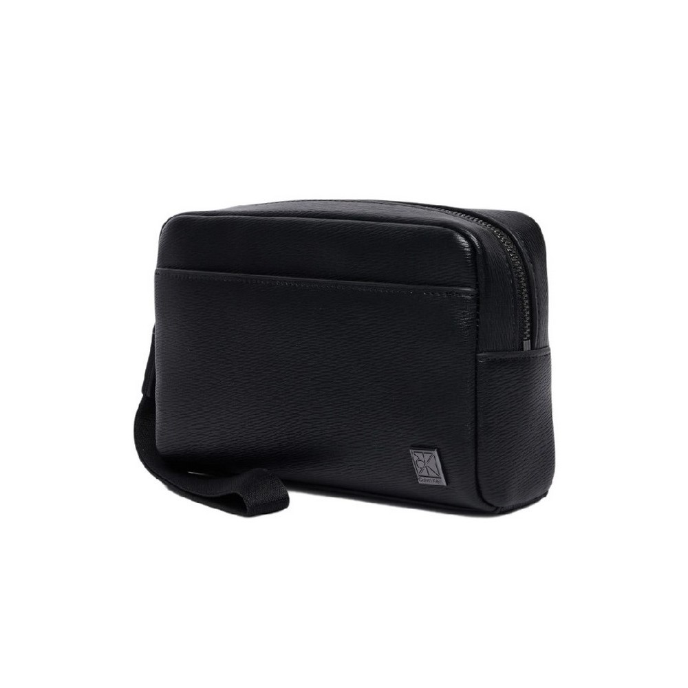 CALVIN KLEIN EMBLEM HW POUCH W/ HANDLE ΤΣΑΝΤΑ ΑΝΔΡΙΚΗ BLACK
