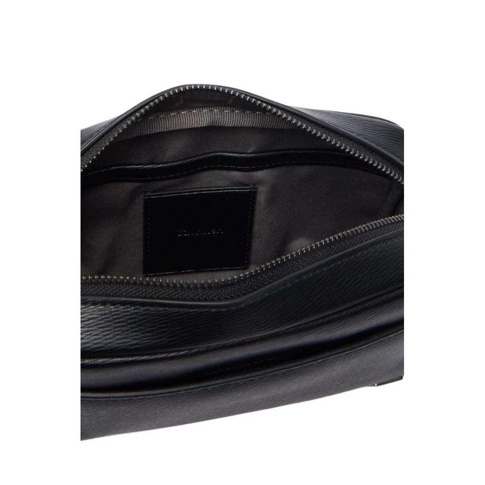 CALVIN KLEIN EMBLEM HW POUCH W/ HANDLE ΤΣΑΝΤΑ ΑΝΔΡΙΚΗ BLACK