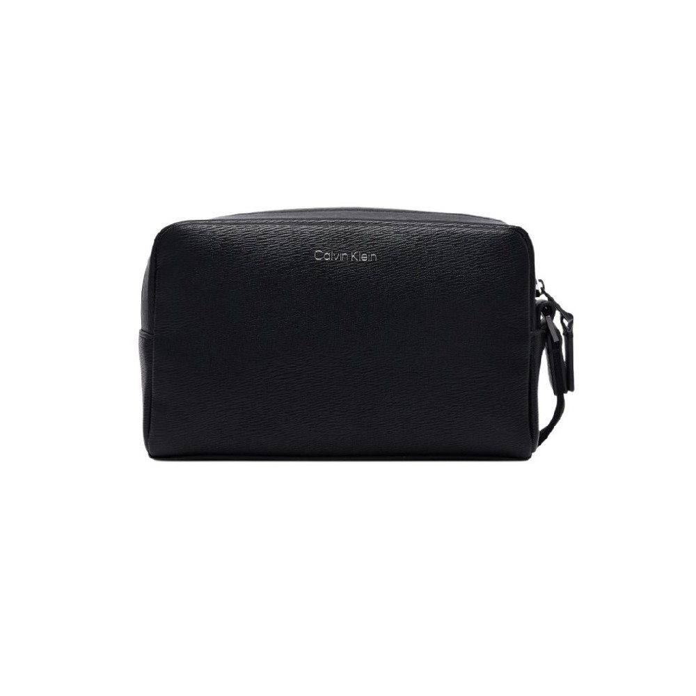 CALVIN KLEIN EMBLEM HW POUCH W/ HANDLE ΤΣΑΝΤΑ ΑΝΔΡΙΚΗ BLACK