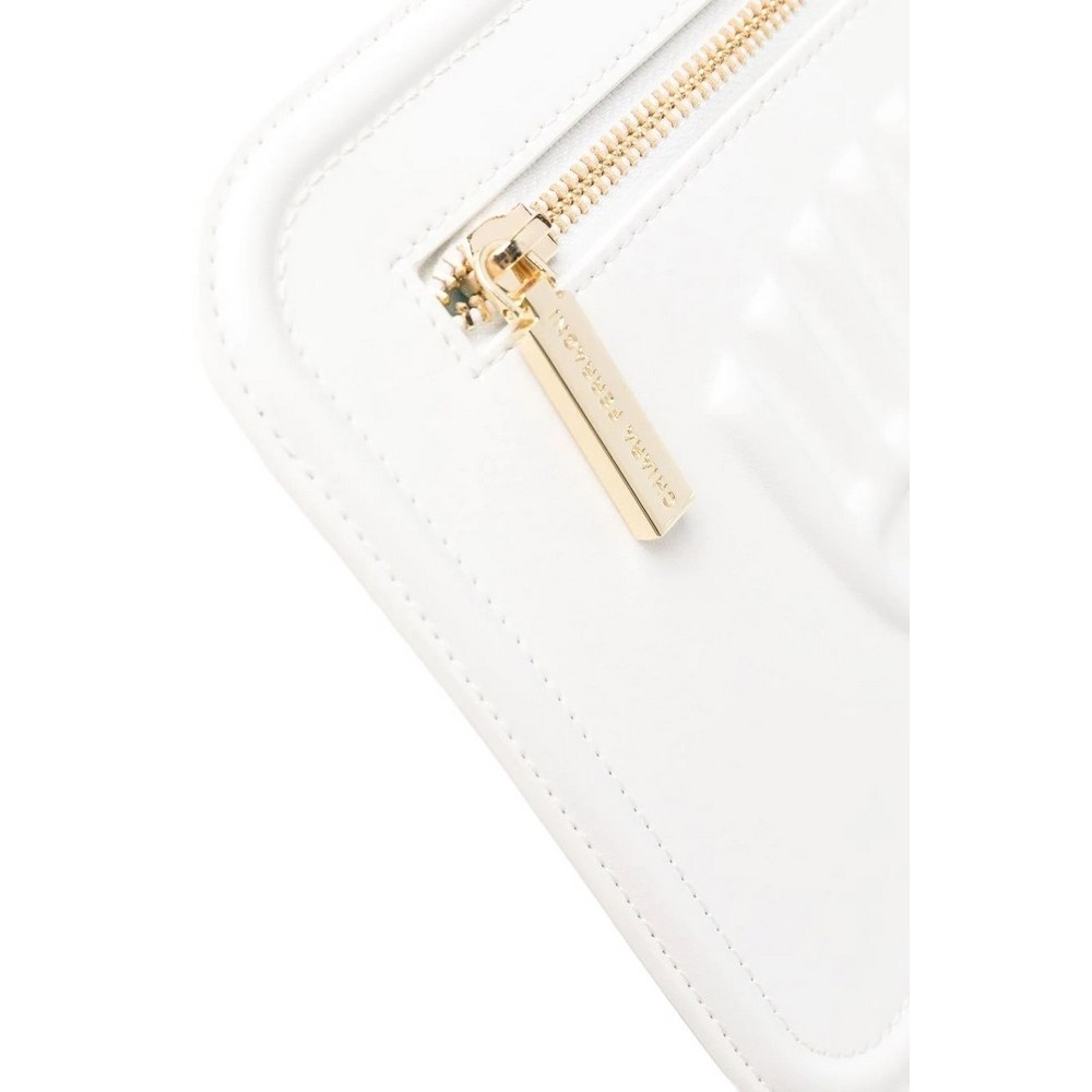 CHIARA FERRAGNI RANGE F - EYELIKE POCKET SMOOTH CALF ΤΣΑΝΤΑ ΓΥΝΑΙΚΕΙΑ WHITE