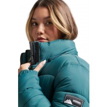 ΜΠΟΥΦΑΝ D3 TOUCHLINE PADDED ΓΥΝΑΙΚΕΙΟ SUPERDRY DARK GREEN