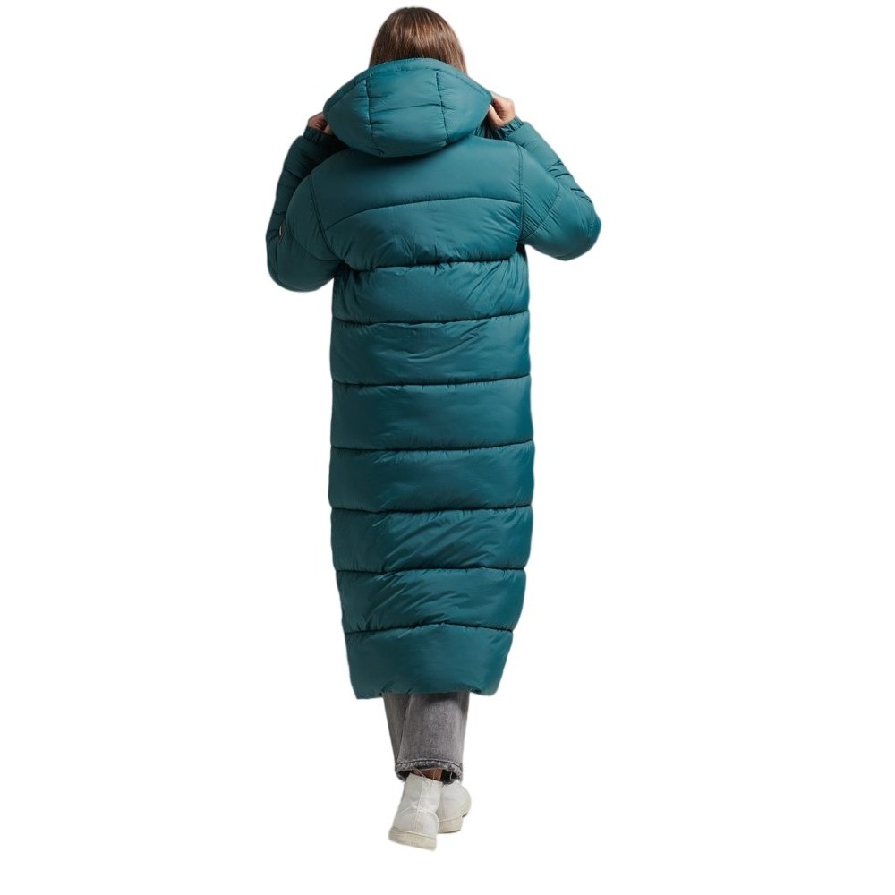 ΜΠΟΥΦΑΝ D3 TOUCHLINE PADDED ΓΥΝΑΙΚΕΙΟ SUPERDRY DARK GREEN