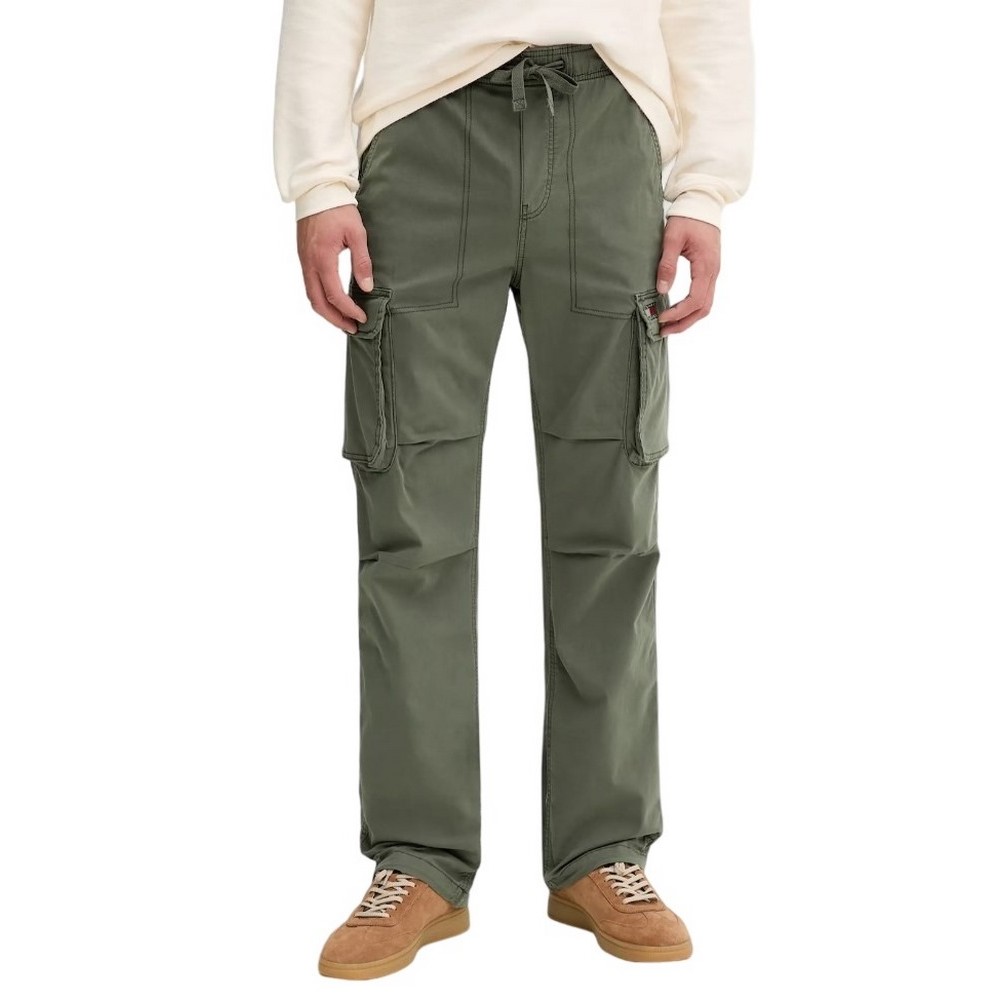 TOMMY JEANS OTIS H-BONE CARGO JOGGER ΠΑΝΤΕΛΟΝΙ ΑΝΔΡΙΚΟ GREEN