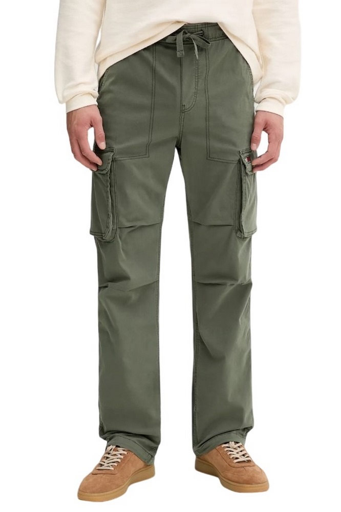 TOMMY JEANS OTIS H-BONE CARGO JOGGER ΠΑΝΤΕΛΟΝΙ ΑΝΔΡΙΚΟ GREEN