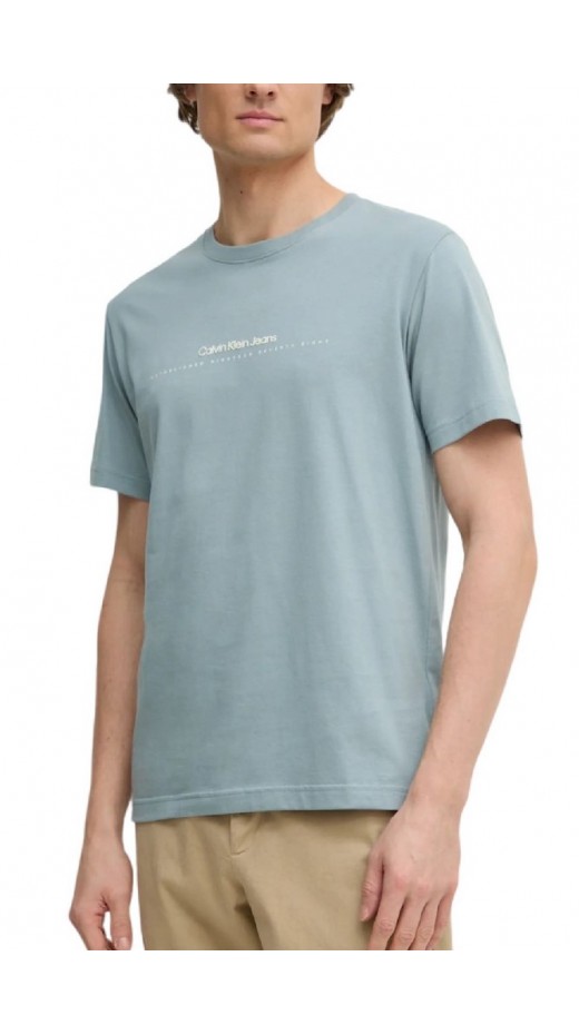 CALVIN KLEIN JEANS MINIMAL LOGO TEE T-SHIRT ΜΠΛΟΥΖΑ ΑΝΔΡΙΚΗ LEAD