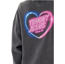 TOMMY JEANS BXY NEON HOODIE EXT ΦΟΥΤΕΡ ΜΠΛΟΥΖΑ ΓΥΝΑΙΚΕΙΑ WASHED BLACK