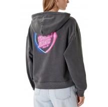 TOMMY JEANS BXY NEON HOODIE EXT ΦΟΥΤΕΡ ΜΠΛΟΥΖΑ ΓΥΝΑΙΚΕΙΑ WASHED BLACK