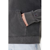 TOMMY JEANS BXY NEON HOODIE EXT ΦΟΥΤΕΡ ΜΠΛΟΥΖΑ ΓΥΝΑΙΚΕΙΑ WASHED BLACK