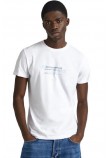 PEPE JEANS LONDON CINTHOM T-SHIRT ΜΠΛΟΥΖΑ ΑΝΔΡΙΚΗ WHITE