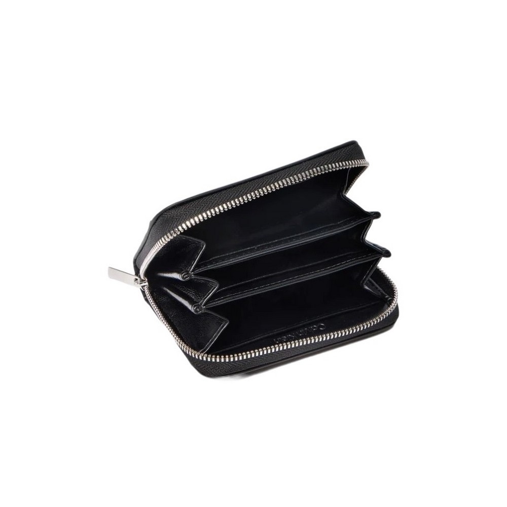 CALVIN KLEIN EMOSSED AOP MEDIUM ZIP AROUND ΠΟΡΤΟΦΟΛΙ ΓΥΝΑΙΚΕΙΟ BLACK