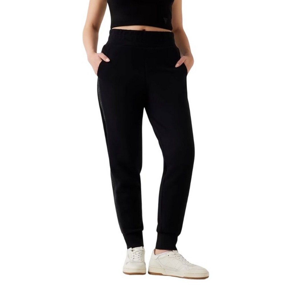GUESS NEW VICTOIRE SCUBA PANT ΠΑΝΤΕΛΟΝΙ ΓΥΝΑΙΚΕΙΟ BLACK