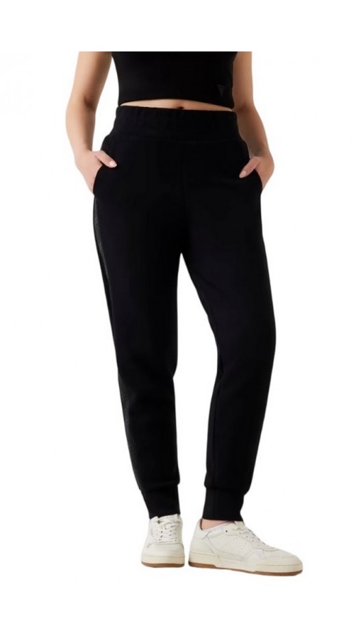 GUESS NEW VICTOIRE SCUBA PANT ΠΑΝΤΕΛΟΝΙ ΓΥΝΑΙΚΕΙΟ BLACK