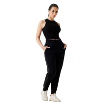 GUESS NEW VICTOIRE SCUBA PANT ΠΑΝΤΕΛΟΝΙ ΓΥΝΑΙΚΕΙΟ BLACK