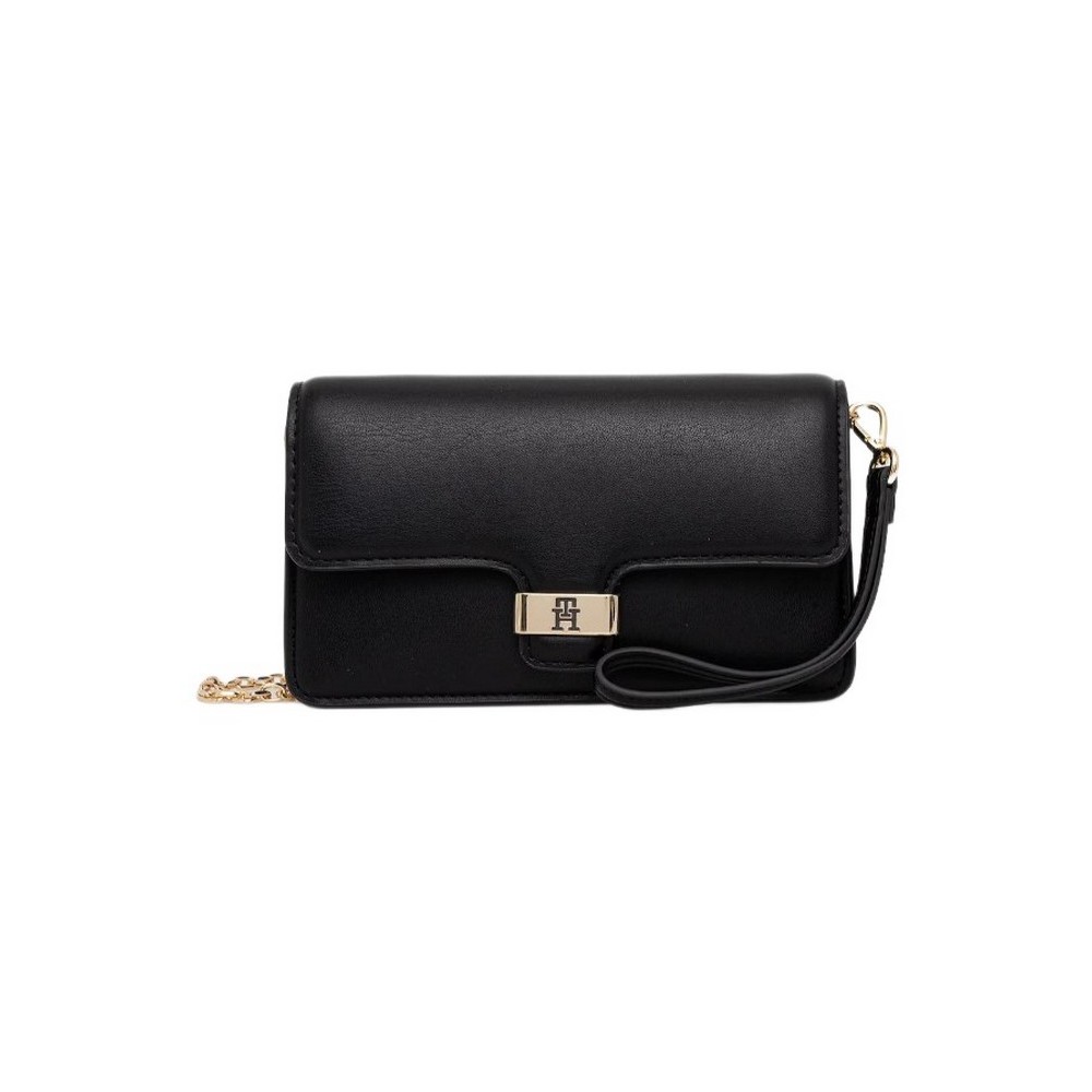 TOMMY HILFIGER HERITAGE CLUTCH ΤΣΑΝΤΑ ΓΥΝΑΙΚΕΙΑ BLACK