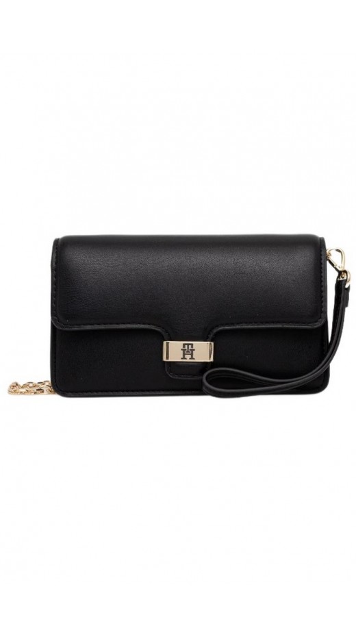 TOMMY HILFIGER HERITAGE CLUTCH ΤΣΑΝΤΑ ΓΥΝΑΙΚΕΙΑ BLACK