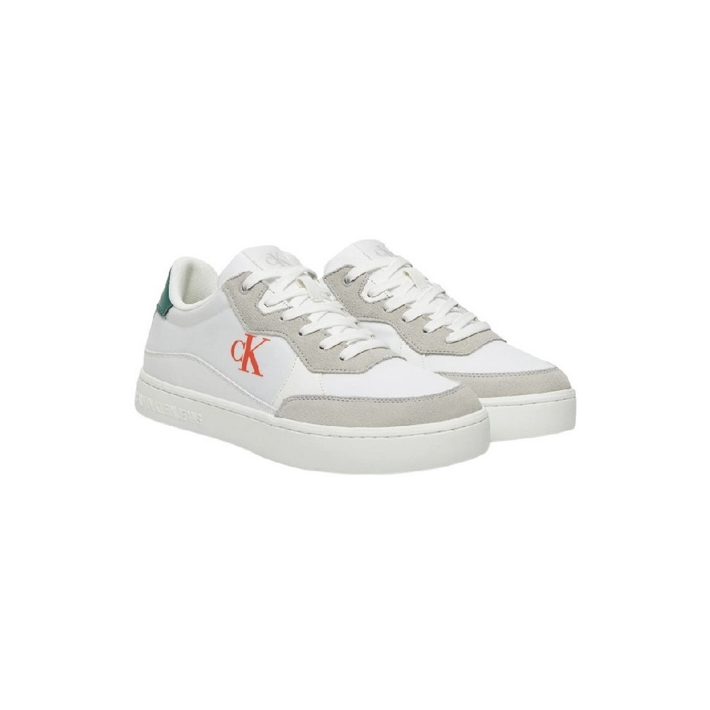 CALVIN KLEIN JEANS CLASSIC CUPSOLE MG NYLON MIX ΠΑΠΟΥΤΣΙ ΑΝΔΡΙΚΟ WHITE