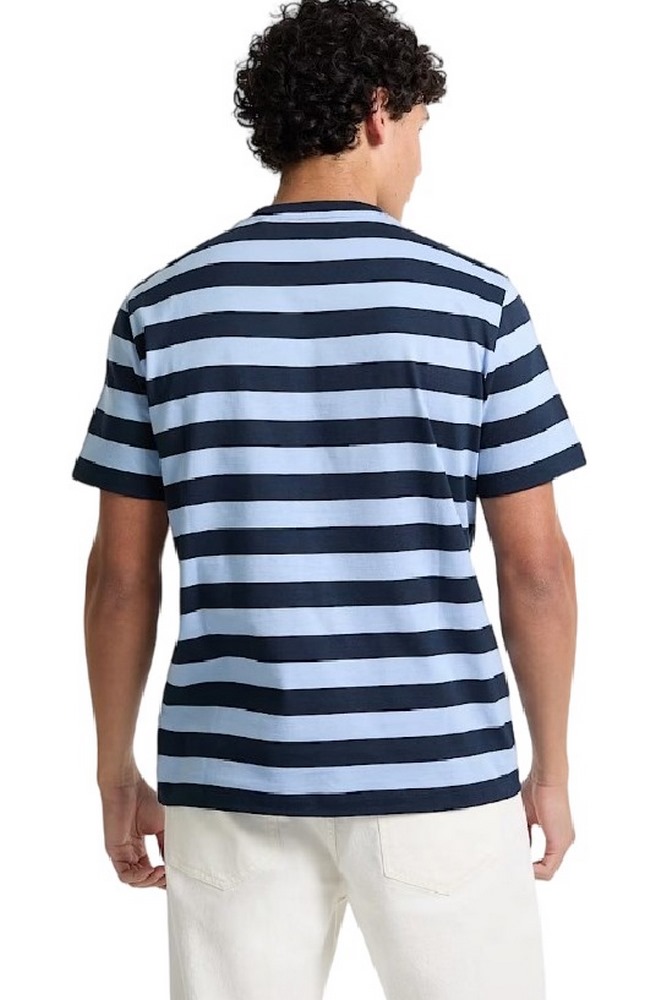 GUESS JEANS SS CN REG STRIPED YD TEE ΜΠΛΟΥΖΑ ΑΝΔΡΙΚΗ BLUE