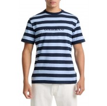 GUESS JEANS SS CN REG STRIPED YD TEE ΜΠΛΟΥΖΑ ΑΝΔΡΙΚΗ BLUE