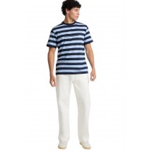 GUESS JEANS SS CN REG STRIPED YD TEE ΜΠΛΟΥΖΑ ΑΝΔΡΙΚΗ BLUE