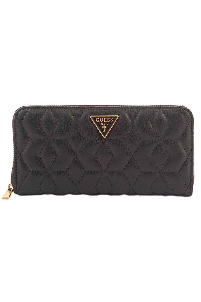 GUESS ELENIA SLG LARGE ZIP AROUND ΑΞΕΣΟΥΑΡ ΠΟΡΤΟΦΟΛΙ ΓΥΝΑΙΚΕΙΟ BLACK
