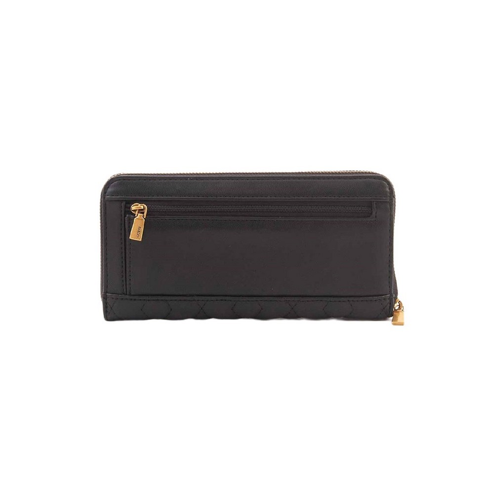 GUESS ELENIA SLG LARGE ZIP AROUND ΑΞΕΣΟΥΑΡ ΠΟΡΤΟΦΟΛΙ ΓΥΝΑΙΚΕΙΟ BLACK