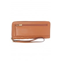 GUESS ELENIA SLG LARGE ZIP AROUND ΑΞΕΣΟΥΑΡ ΠΟΡΤΟΦΟΛΙ ΓΥΝΑΙΚΕΙΟ TAN